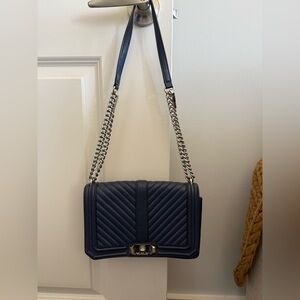Rebecca Minkoff Navy Quilted Shoulder Bag
